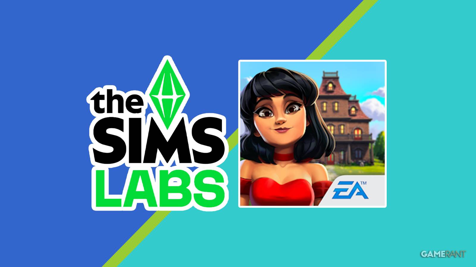 The Sims Labs and Town Stories logos