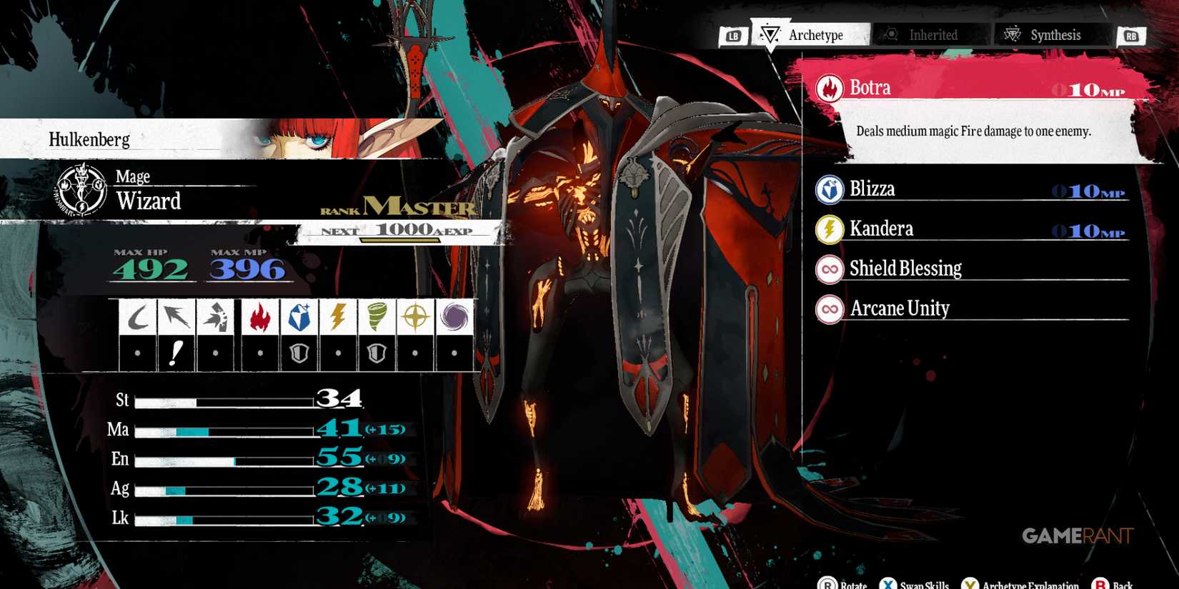 Wizard - one of the best archetypes for Hulkenberg in Metaphor ReFantazio