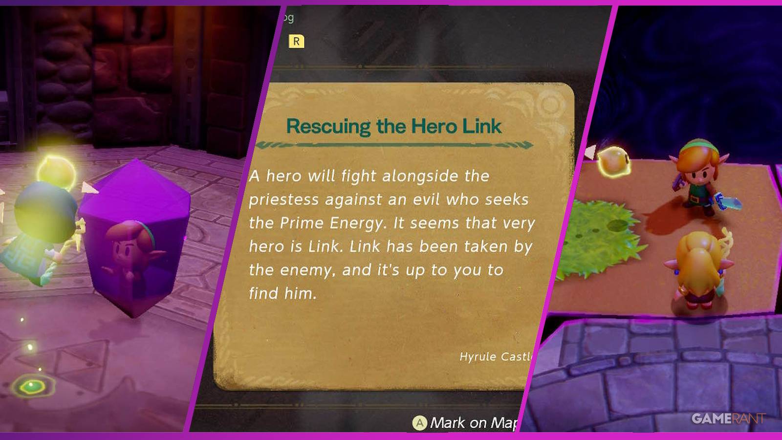 zelda echoes of wisdom rescuing the hero link