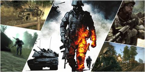 A Collage Featuring Key Art & Key Frames Of AI Allies From Battlefield Bad Company & Battlefield Bad Company 2