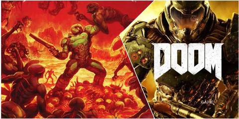 A Collage Of DOOM (2016)'s Original Cover Art  & Its Reversible Variant