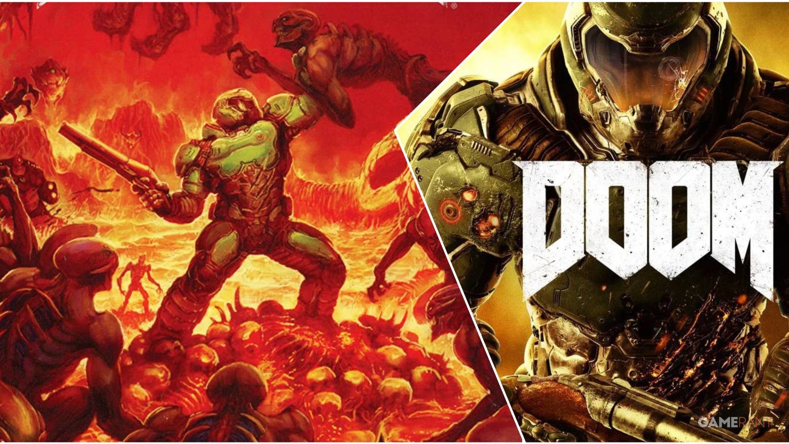 A Collage Of DOOM (2016)'s Original Cover Art  & Its Reversible Variant