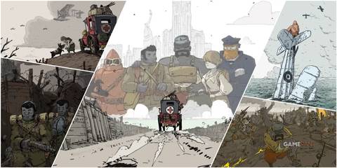 A Collage Of Key Art & Key Frames From Valiant Hearts Coming Home