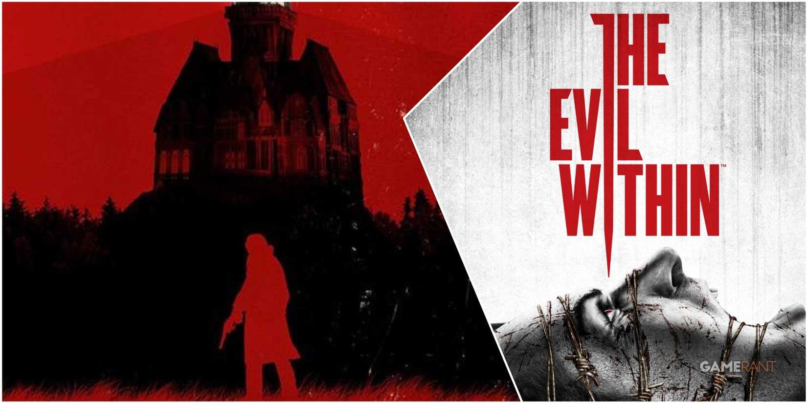 A Collage Of The Evil Within's Original Cover Art  & Its Reversible Variant