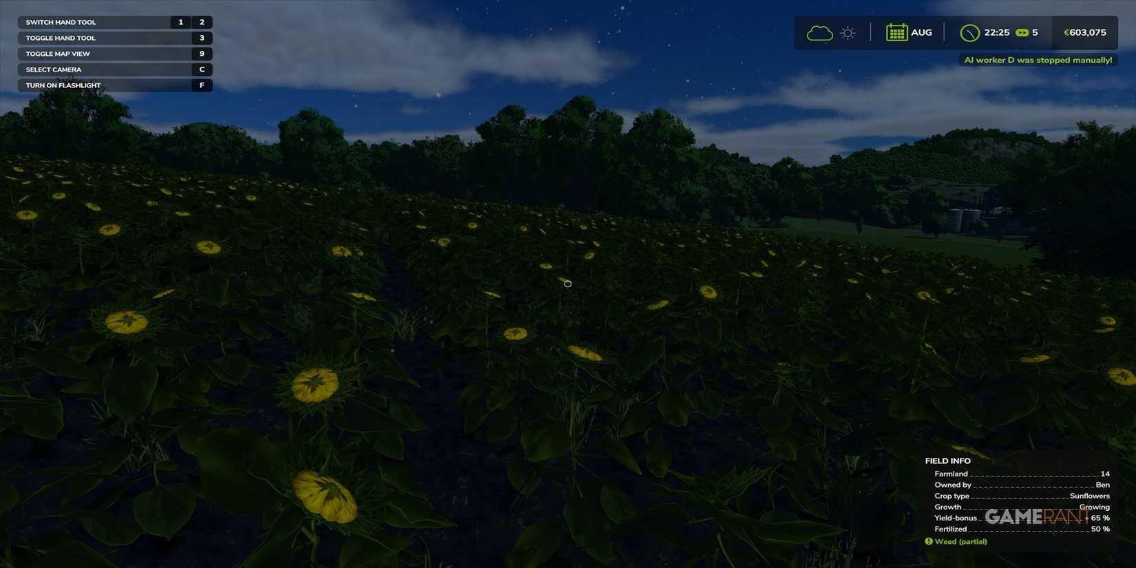 A Field With Weeds In Farming Simulator