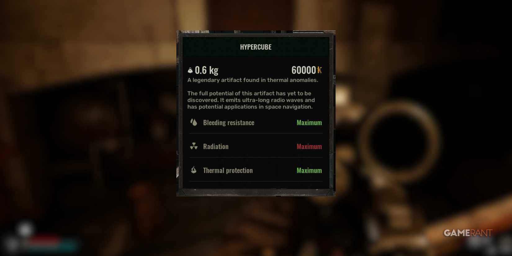 A Hypercube offers unmatched bleeding and thermal resistance, ideal for surviving anomalies in STALKER 2