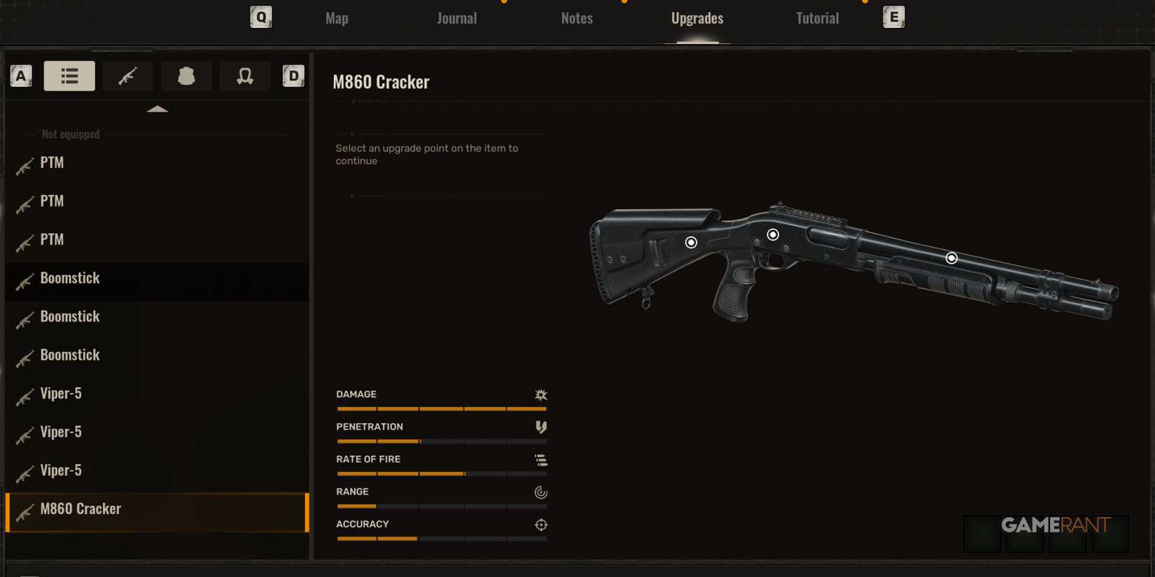 A pump-action shotgun providing high damage for tough early encounters in S.T.A.L.K.E.R. 2