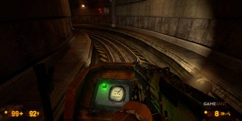 Screenshot from On A Rail Chapter in Black Mesa