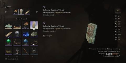 Black Myth Wukong Celestial Registry Tablet Curio