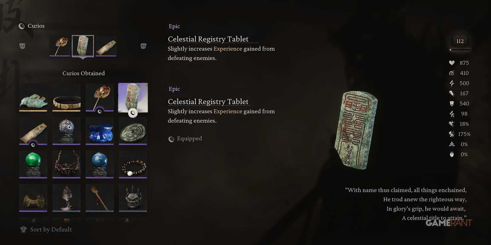 Black Myth Wukong Celestial Registry Tablet Curio