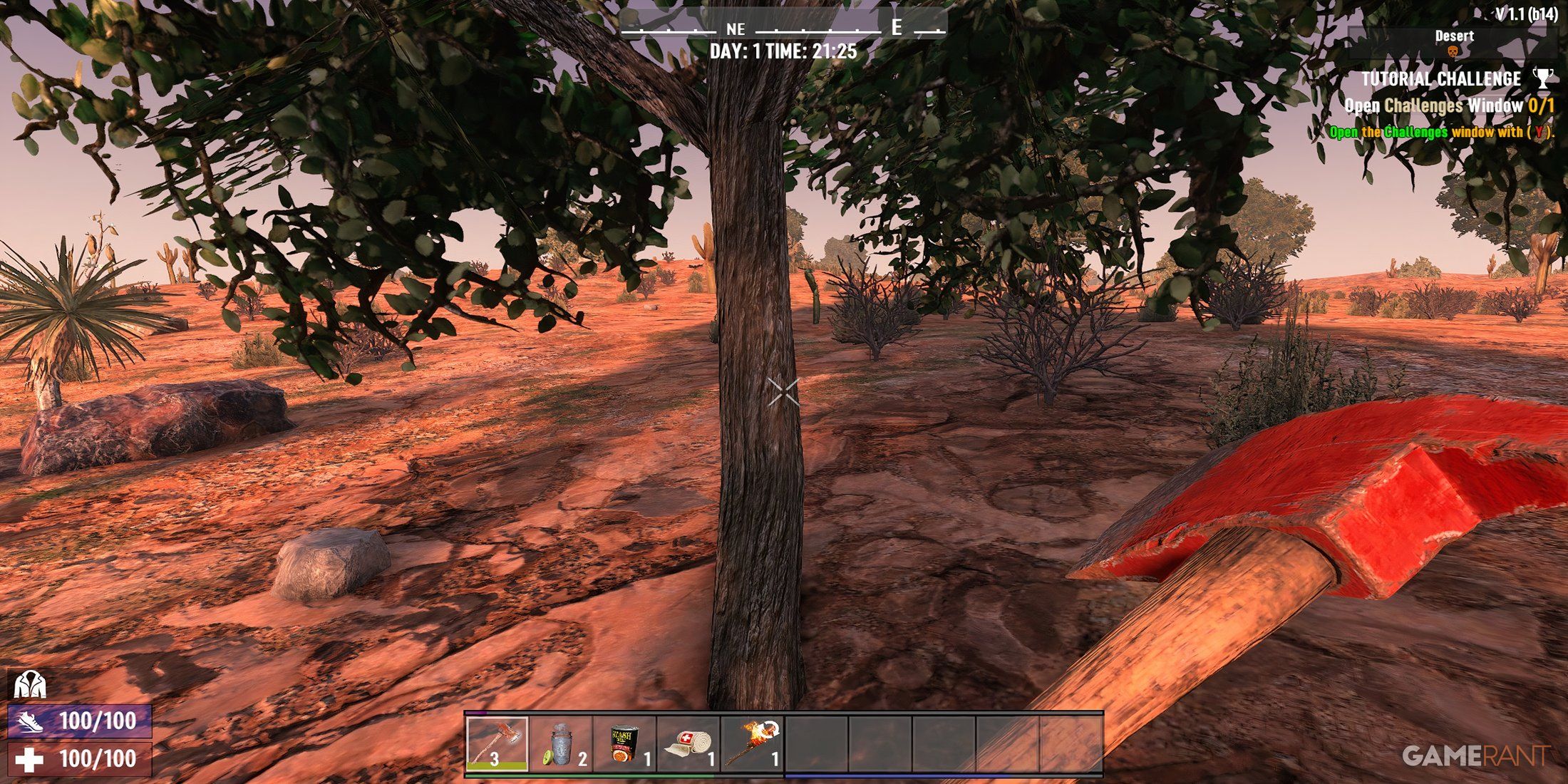 Chopping Down A Tree In 7 Days To Die