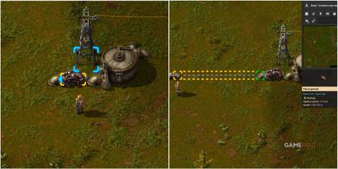 Showcasing how pumps reset pipeline limit in Factorio