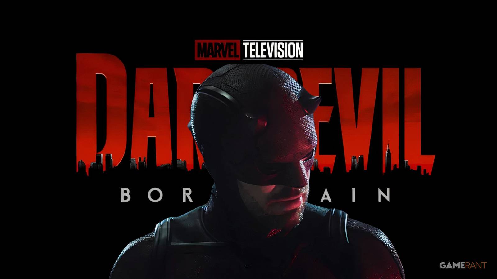 daredevil born again logo with daredevil in front