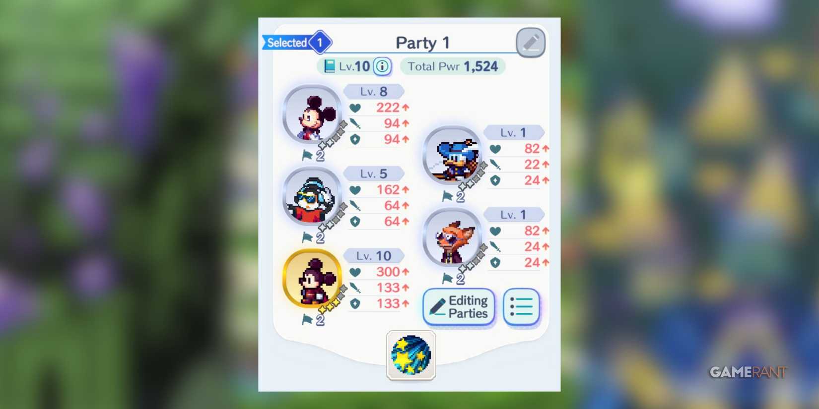 the composition in disney pixel rpg.