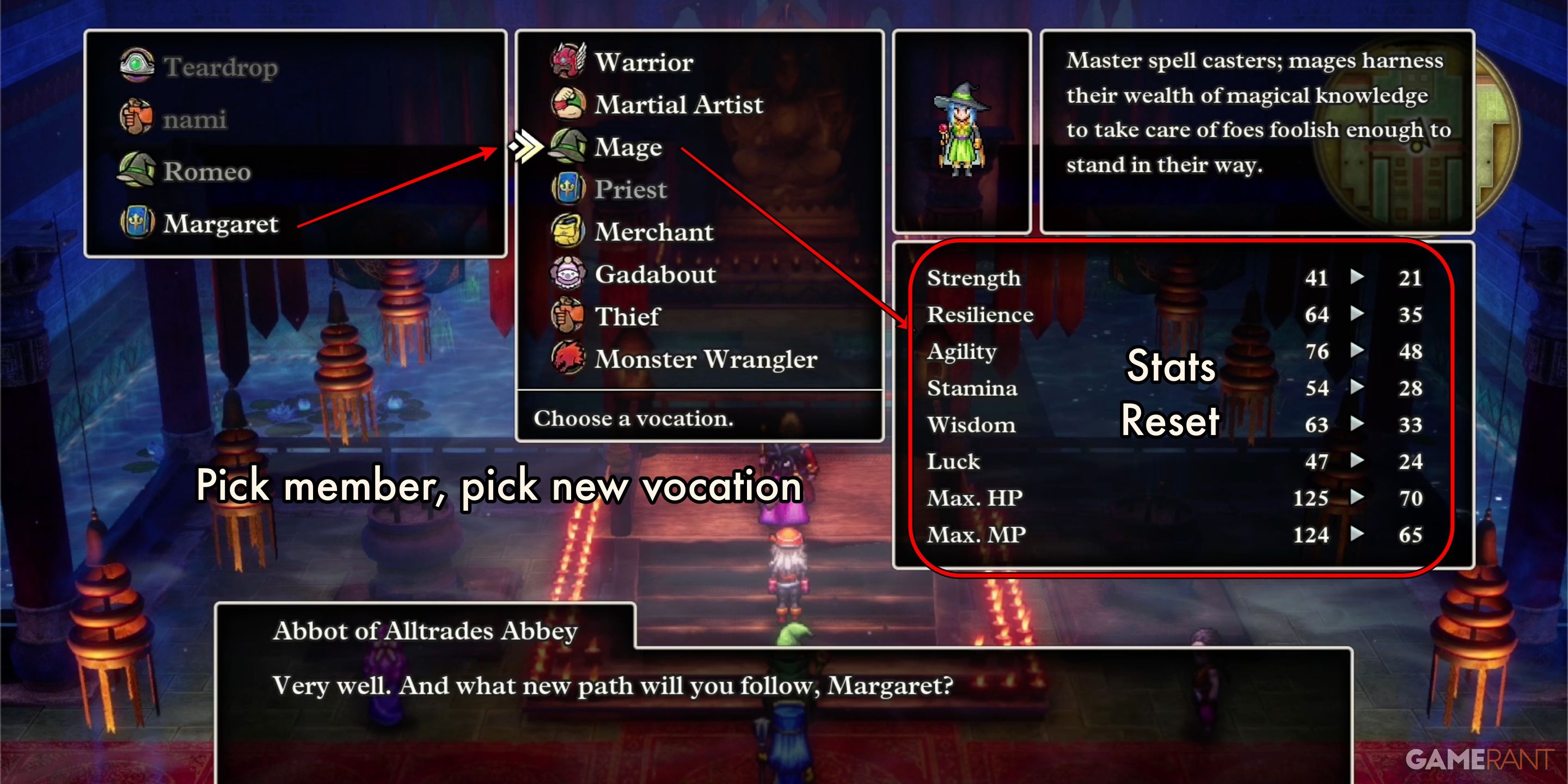 Should I Change Party Vocations in Dragon Quest 3 Remake?