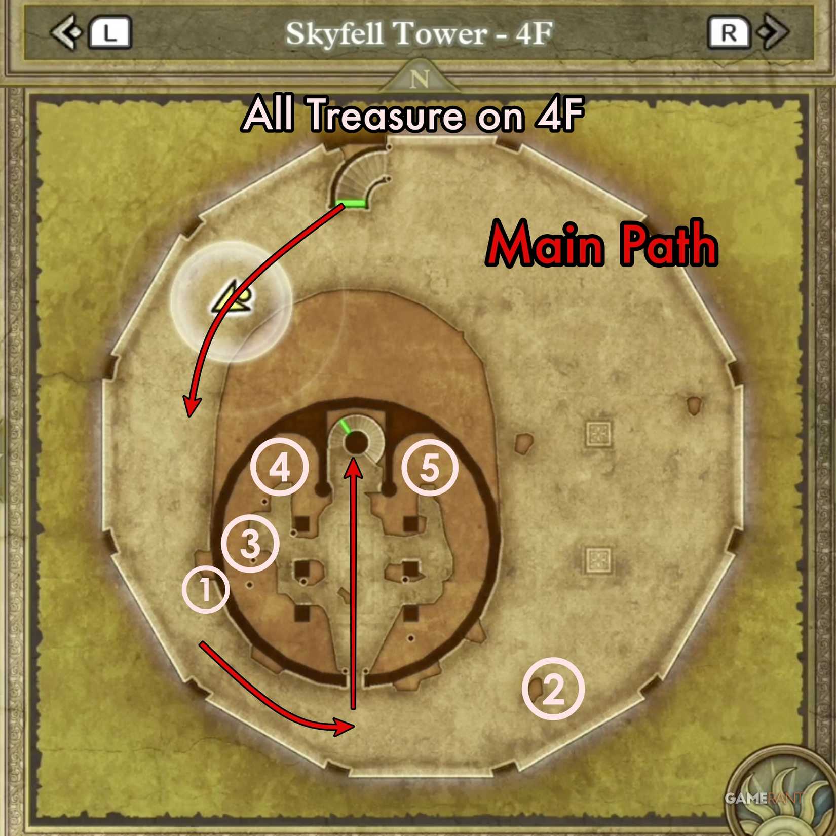 4f Map Where to Find the King's Crown in Dragon Quest 3 Remake