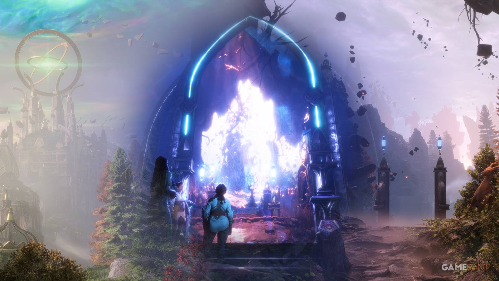 Dragon Age The Veilguard Eluvian over open world