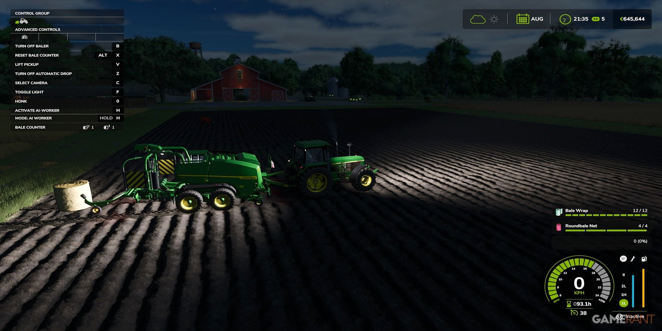 Dropping A Bale In Farming Simulator 25