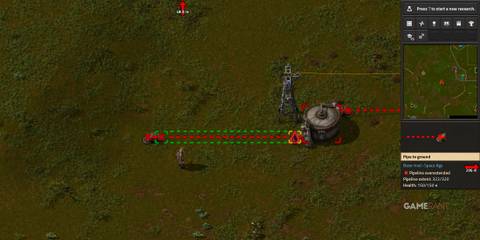 Pipeline overextended problem in Factorio