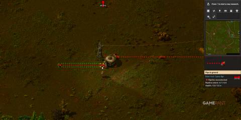 Pipeline overextended problem in Factorio