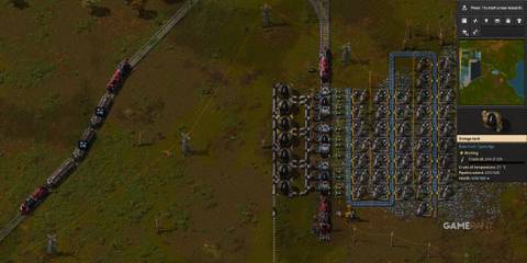 Train system in Factorio
