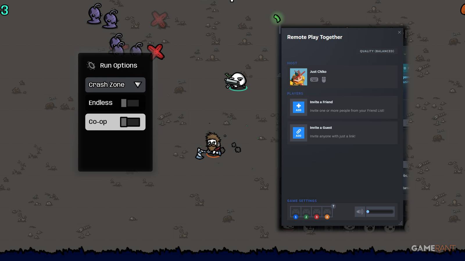 Featured Image, how to play coop in brotato