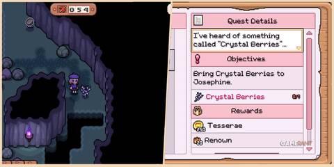 fields of mistria crystal berries side quest feature image