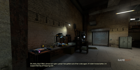 Mini-teleporter in Dr. Kliener's Lab in Half-Life 2