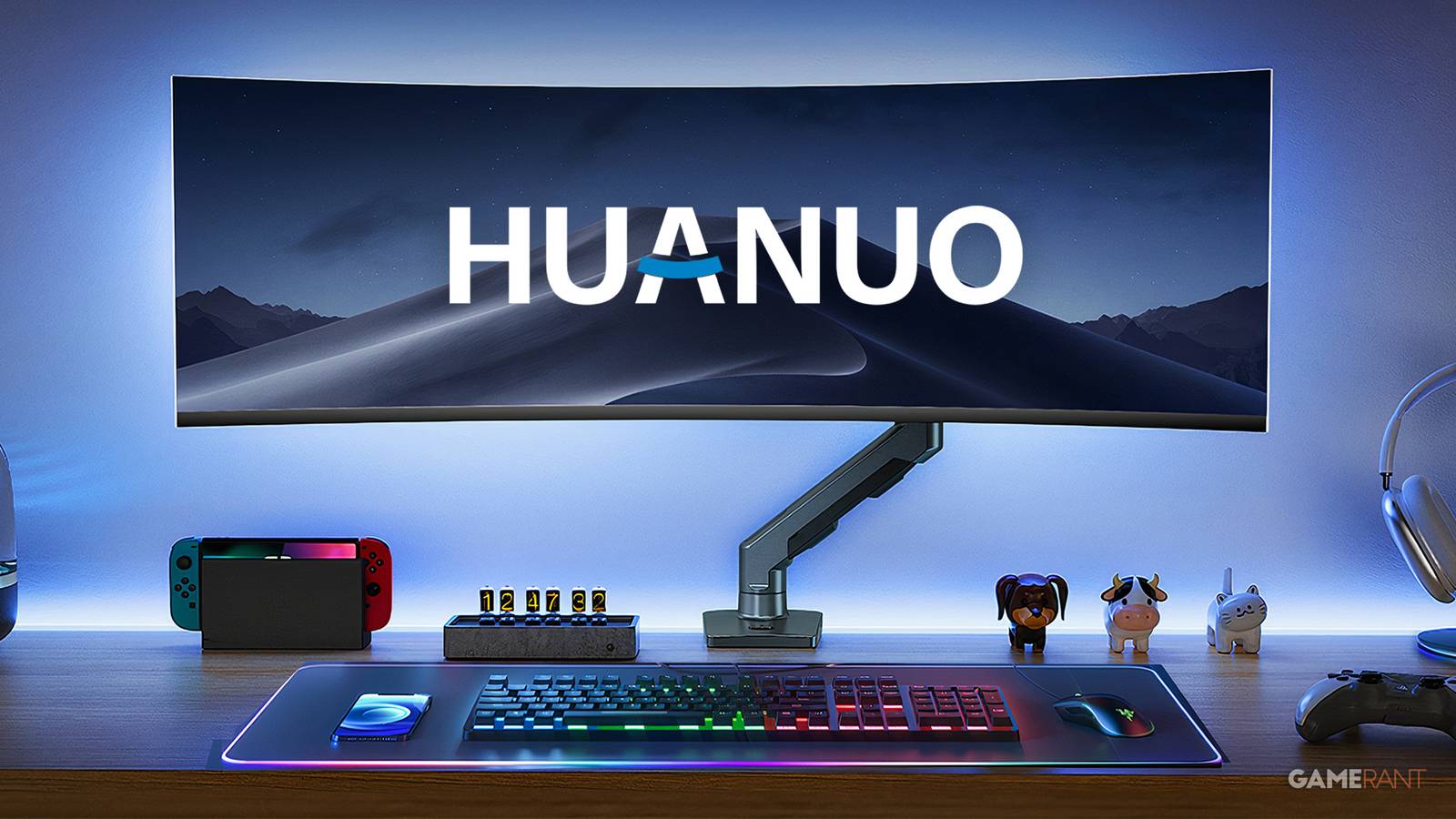 HUANUO 49 inch monitor arm desk