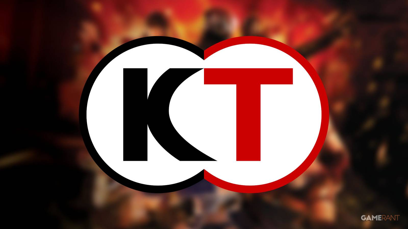 koei tecmo logo blurred dead or alive background