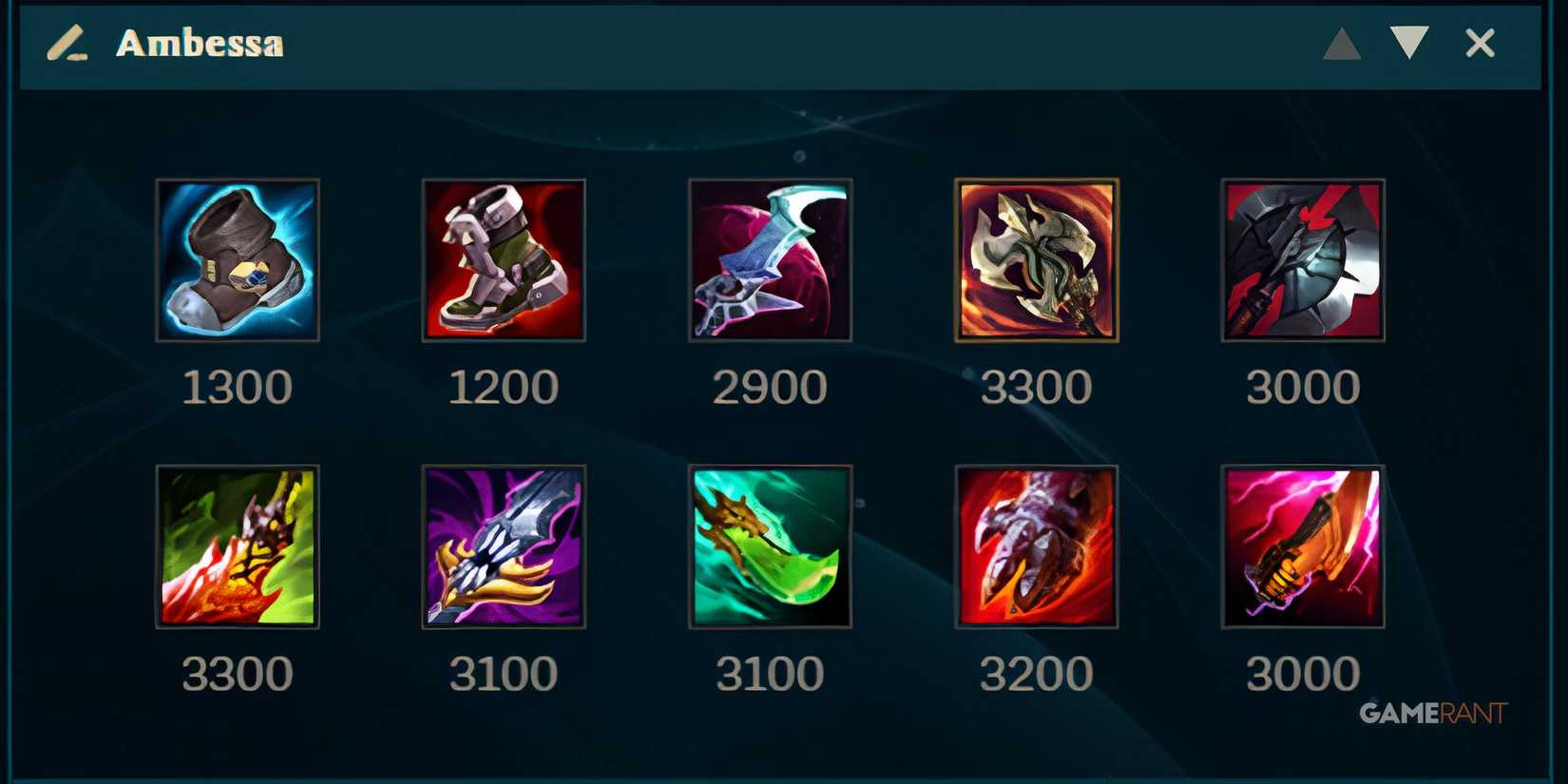 League of Legends Ambessa Items