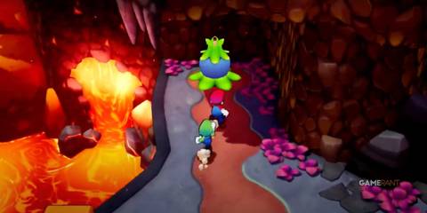 Mario and Luigi find a Bomb Sprout in Mario & Luigi: Brothership