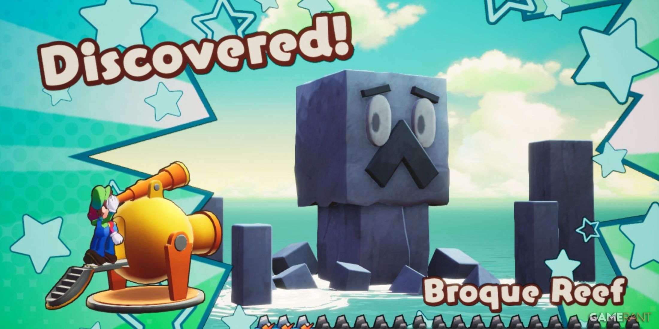 Discover of Broque Reef in Mario & Luigi: Brothership