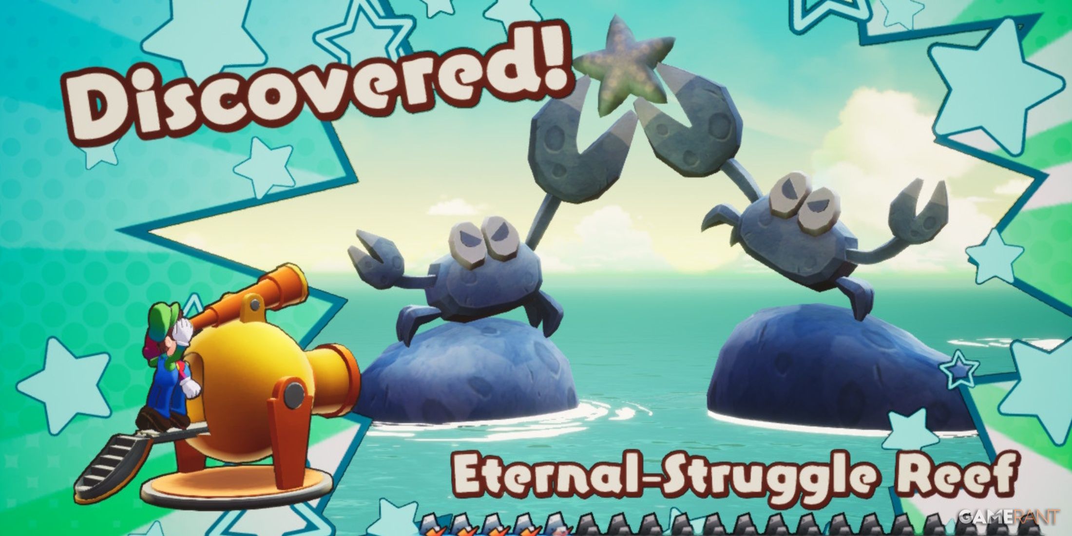 Discovery of Eternal-Struggle Reef in Mario & Luigi: Brothership