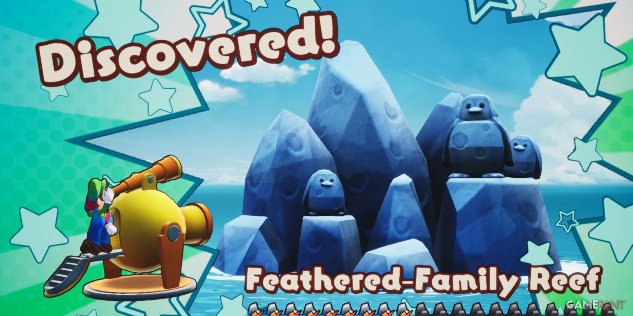 Discovery of Feathered-Family Reef in Mario & Luigi: Brothership