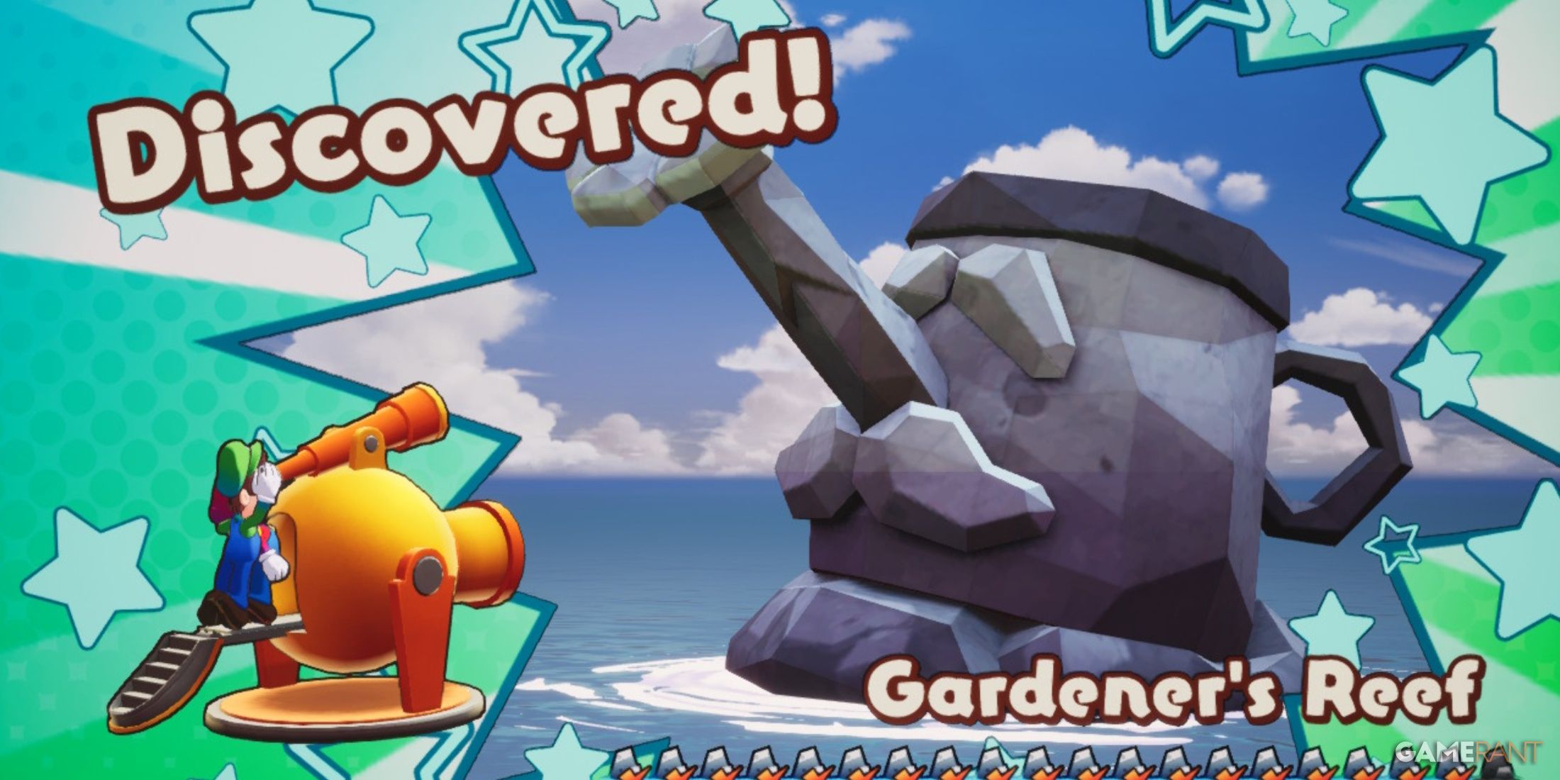 Discovery of Gardener's Reef in Mario & Luigi: Brothership