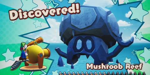 Discovery of Mushroob Reef in Mario & Luigi: Brothership