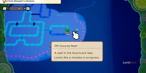Off-Course Reef map location in Mario & Luigi: Brothership