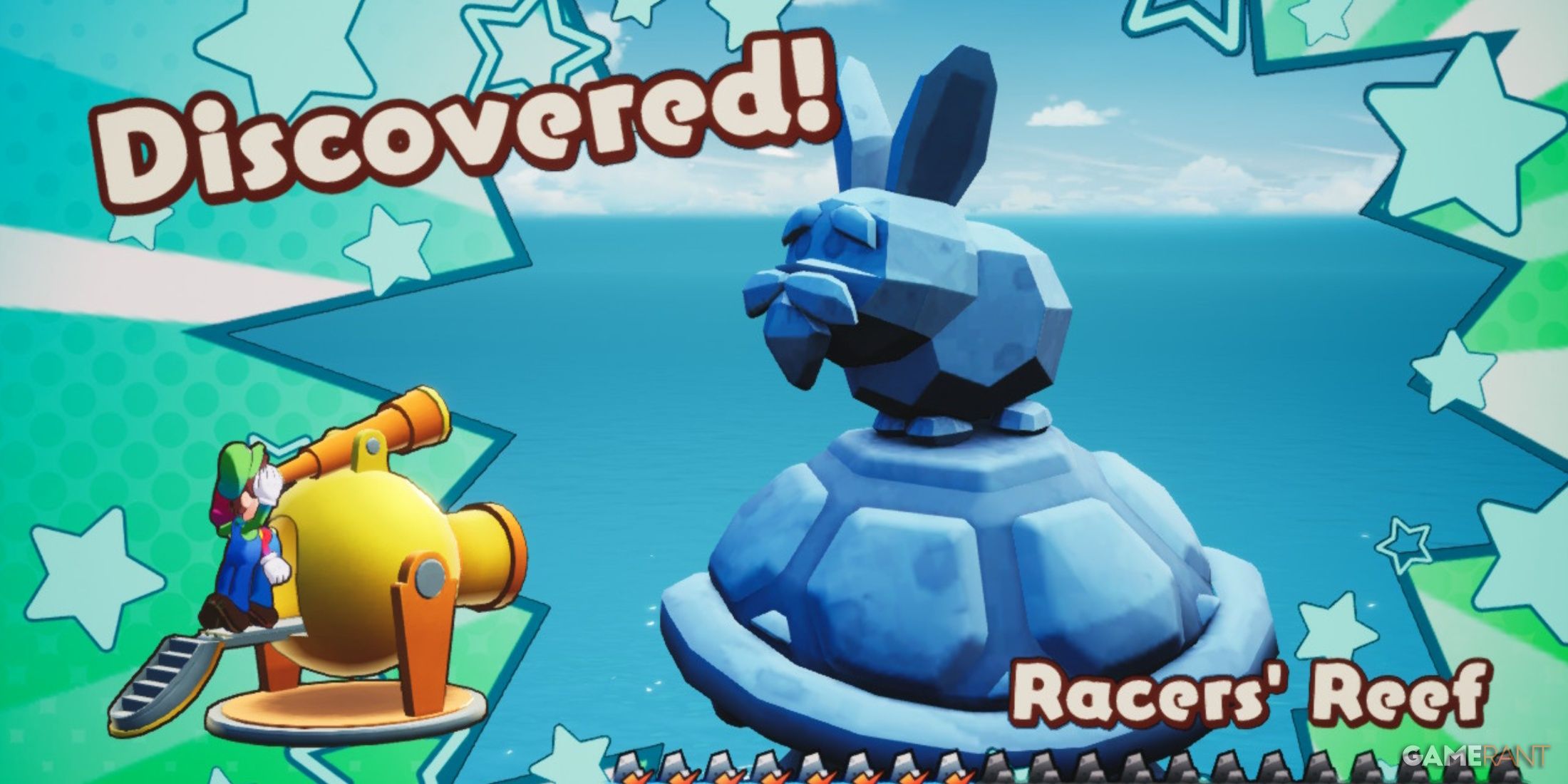 Discovery of Racers' Reef in Mario & Luigi: Brothership