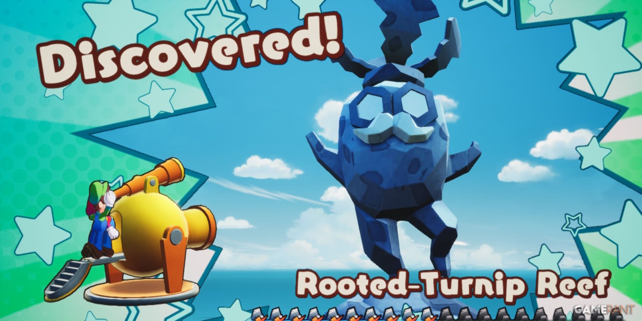 Discovery of Rooted-Turnip Reef in Mario & Luigi: Brothership