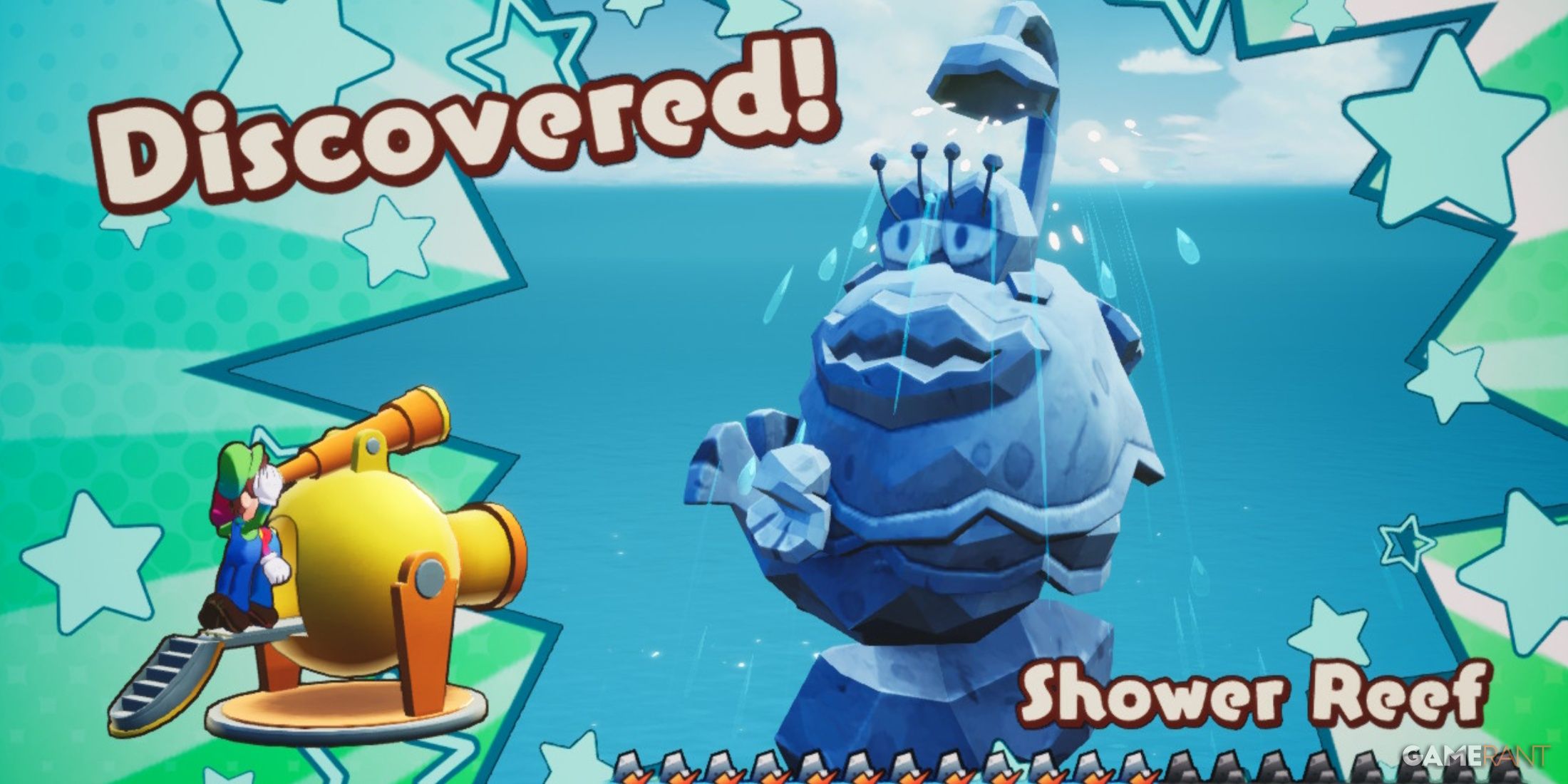 Discovery of Shower Reef in Mario & Luigi: Brothership