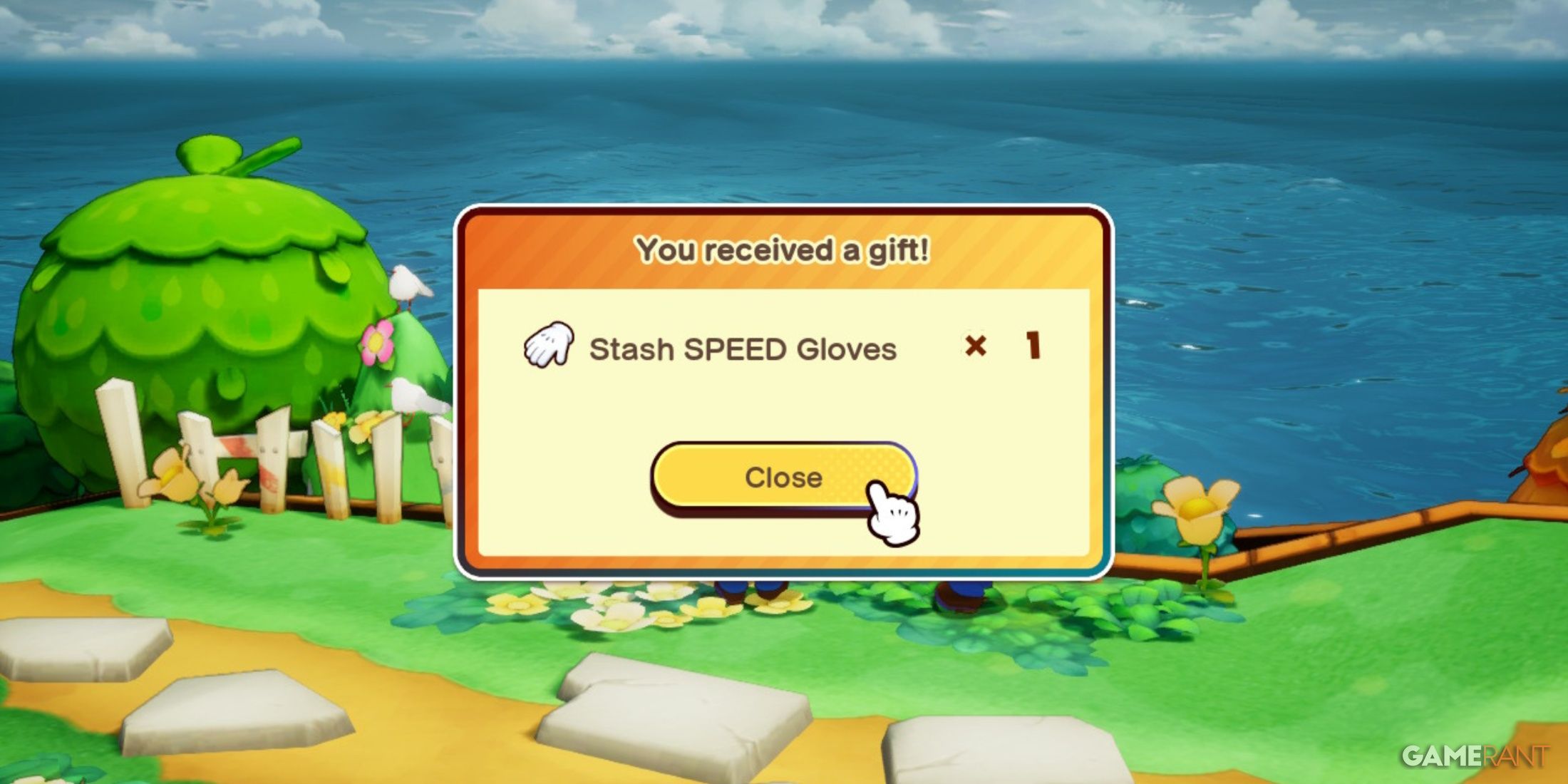 Stash SPEED Gloves reward in Mario & Luigi: Brothership