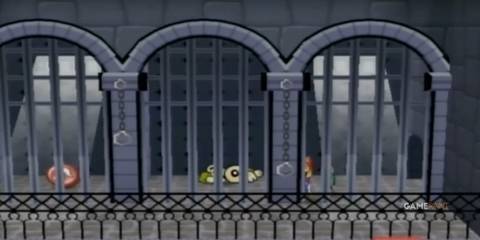 Mario as paper in Paper Mario: The Thousand-Year Door