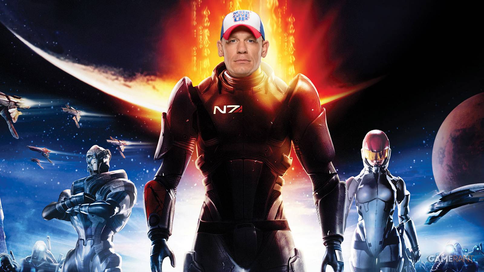 Mass Effect John Cena social media post