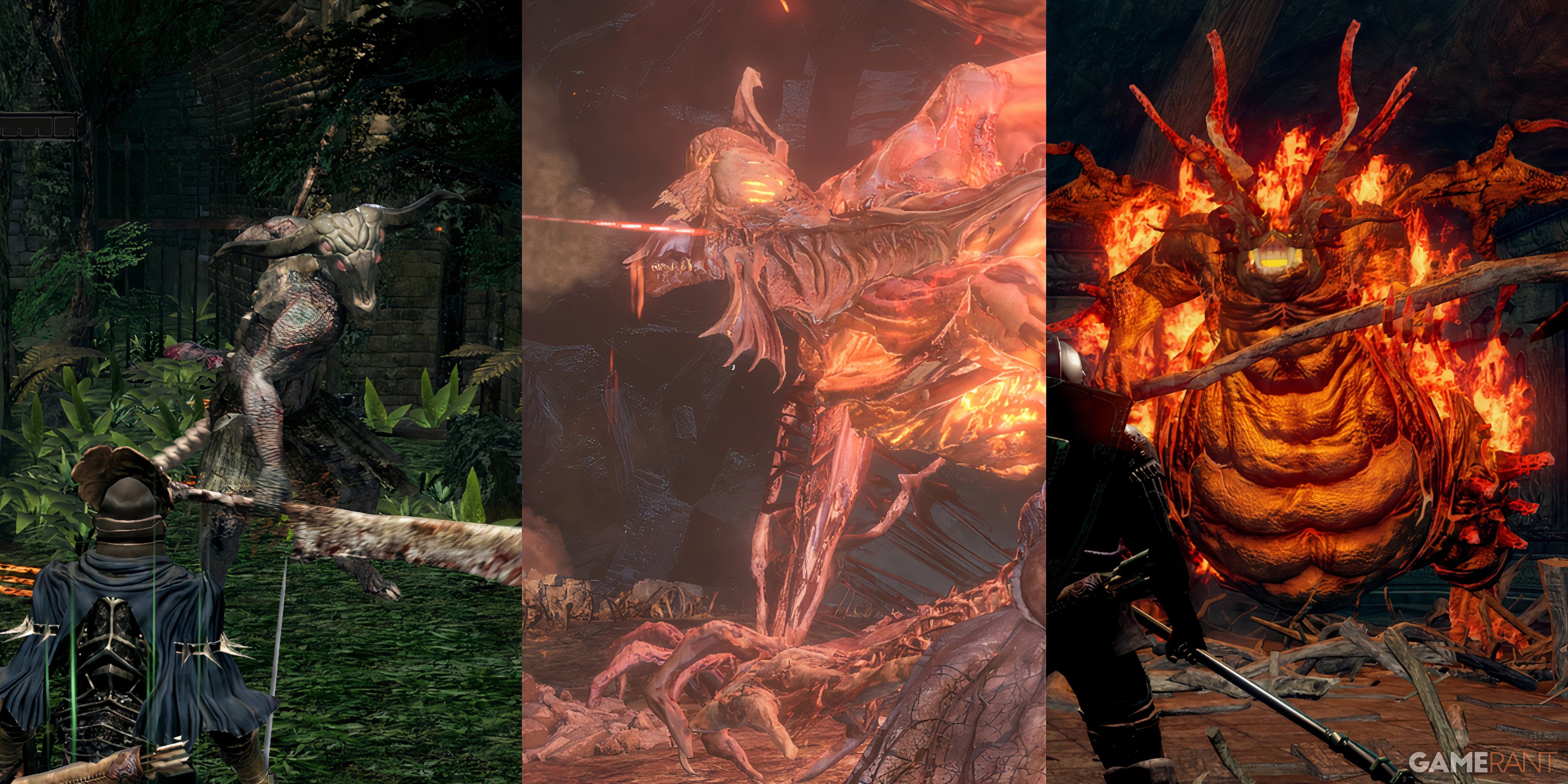 10 Hardest Demon Bosses in the Dark Souls Series capra demon, demon prince, and demon firesage