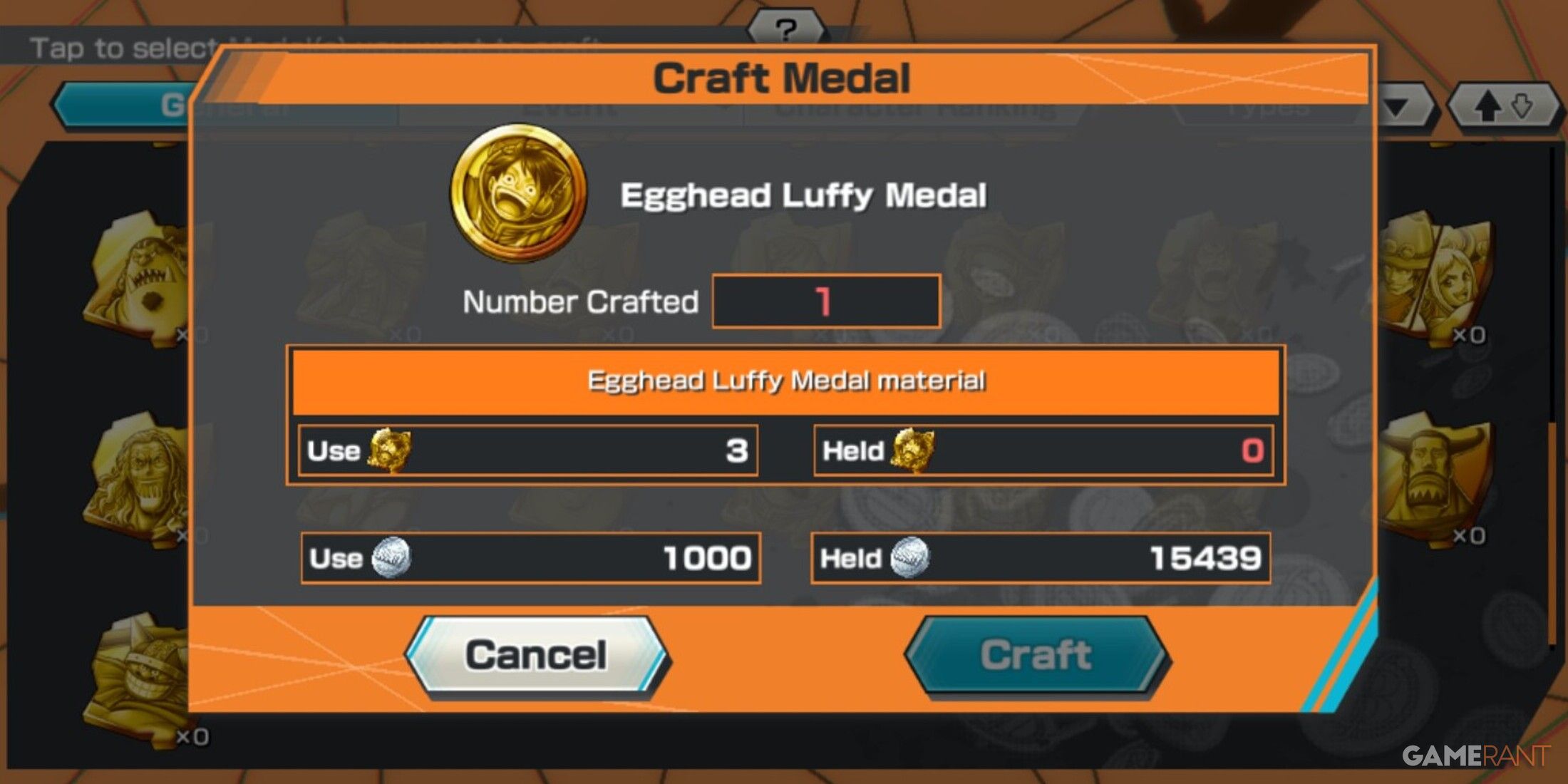 Best Medals In One Piece Bounty Rush