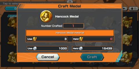 One Piece Bounty Rush Hancock Medal