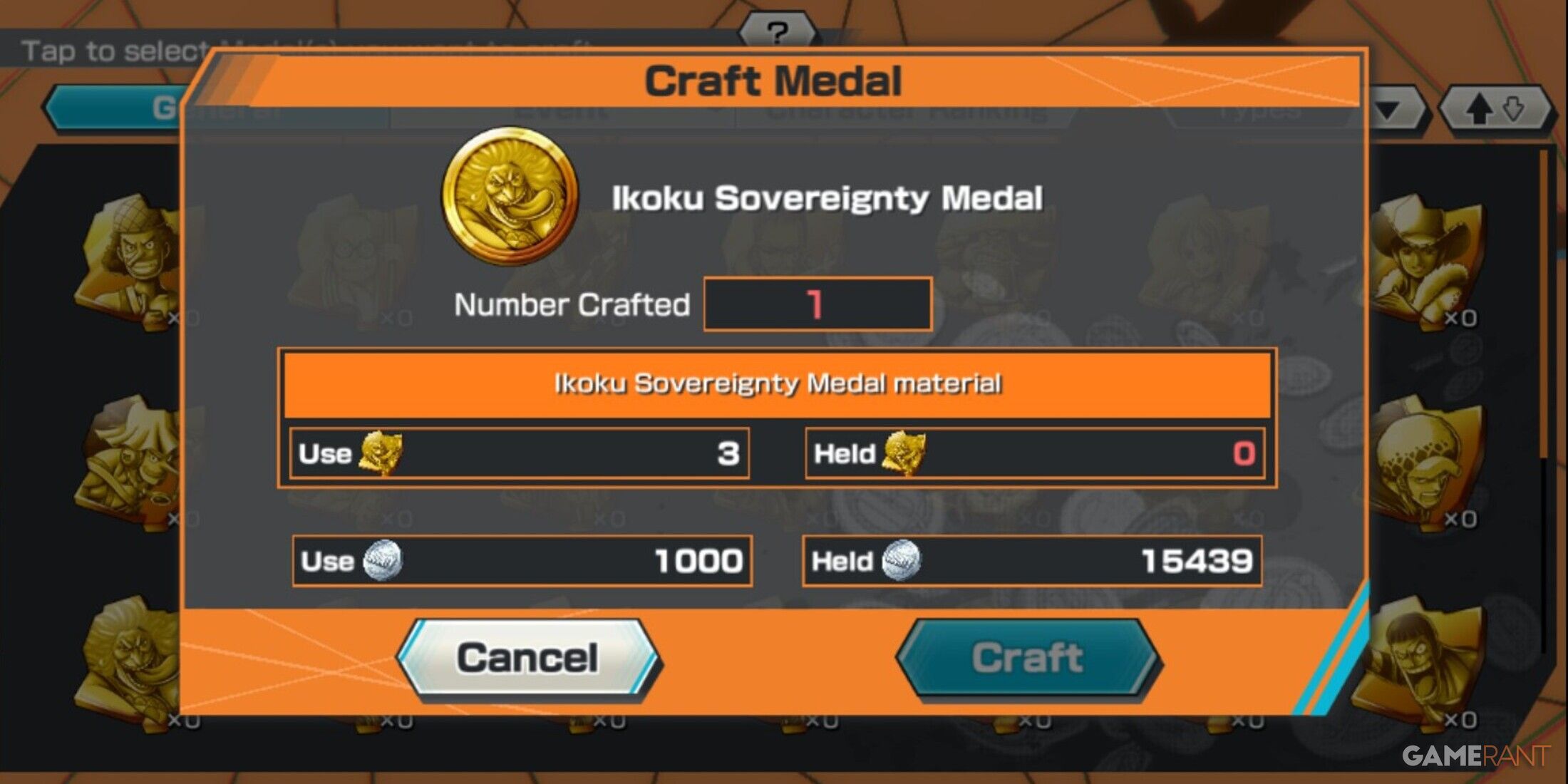 Best Medals In One Piece Bounty Rush