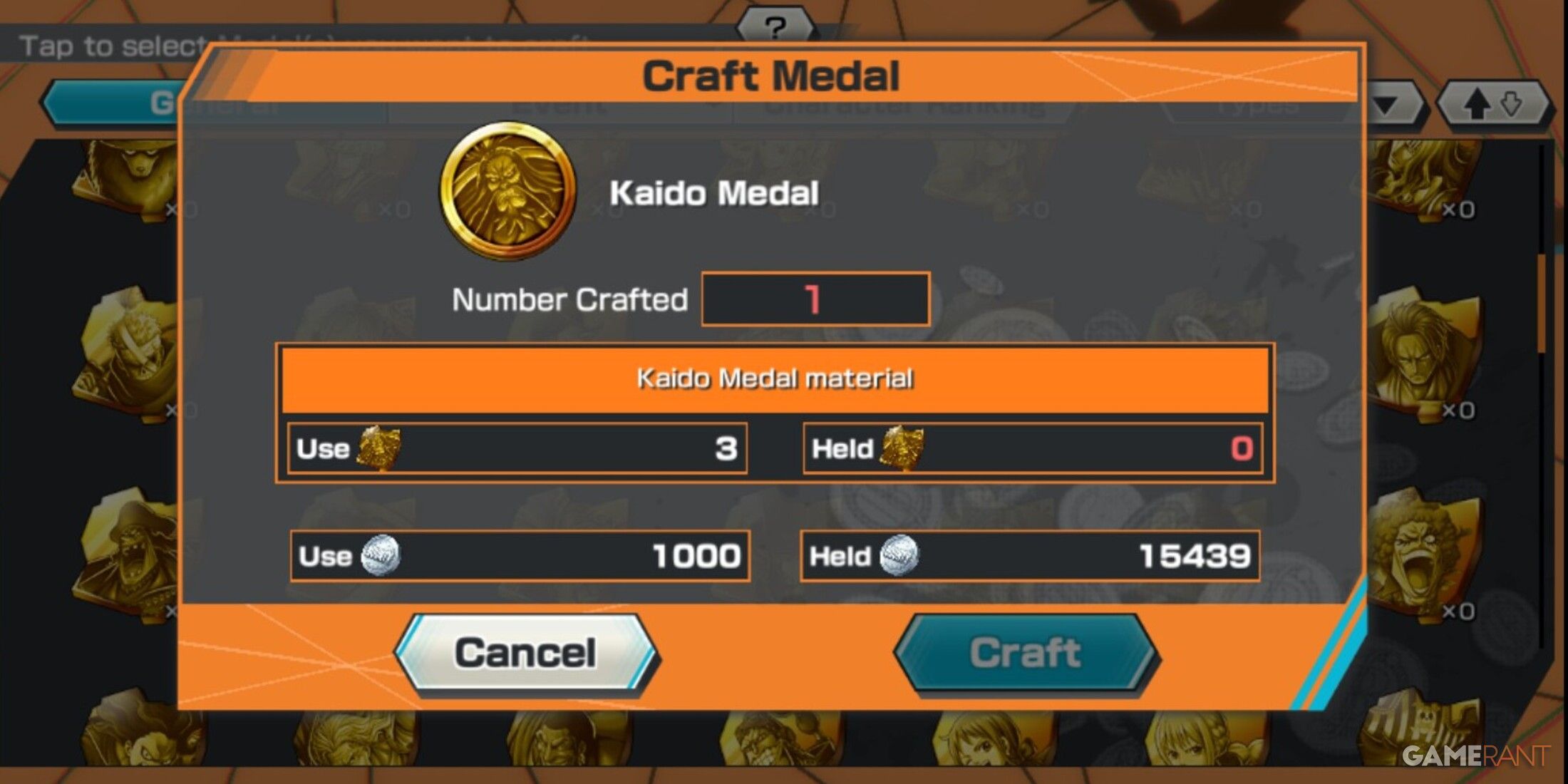 Best Medals In One Piece Bounty Rush