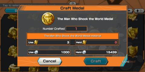 One Piece Bounty Rush Man WHo Shook World Medal